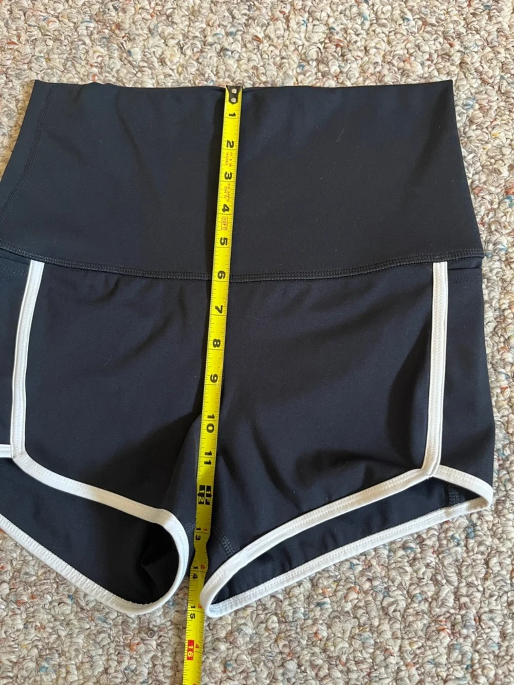 Free People Movement NWOT Island Time Black Athletic High Waist Shorts Size M - Picture 14 of 16